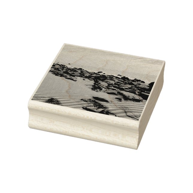 Ocean Rocks at the Beach Rubber Stamp (Stamp)