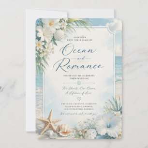 Ocean Romance Beach Wedding Invitation