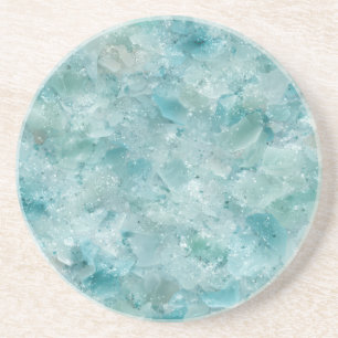 Ocean’s beauty. Aqua Crystal.  Coaster
