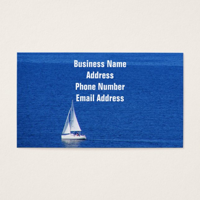 Ocean Sailing Business Card (Front)