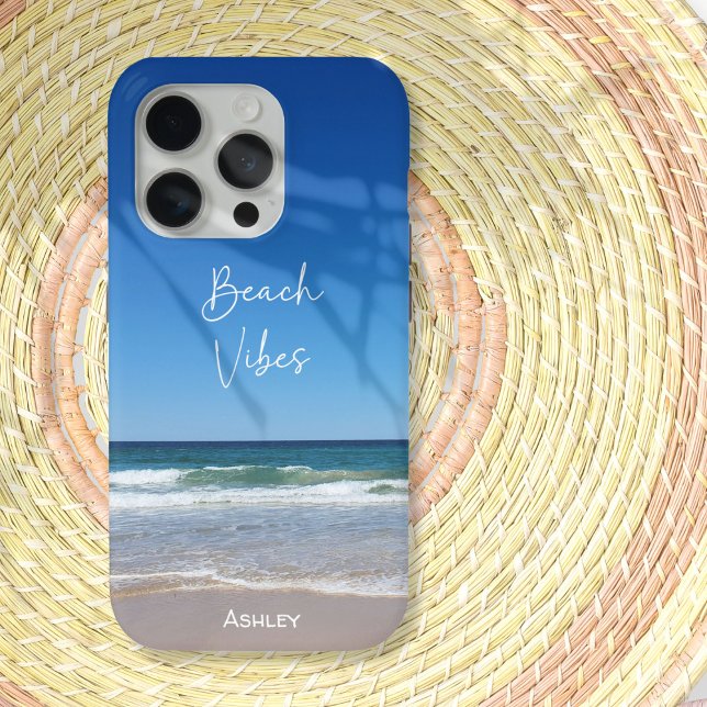 Ocean Sand Beach Personalised iPhone Case (Creator Uploaded)