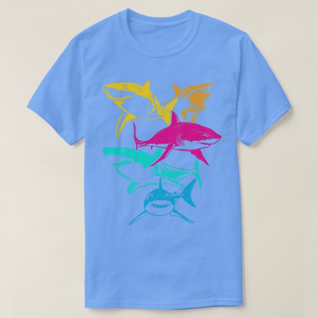 Ocean Scary Sharks T-Shirt (Design Front)