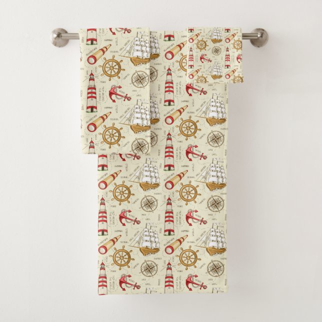 Ocean Scene Bath Towel Set (Insitu)