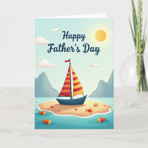 Ocean Scene Fathers Day Card