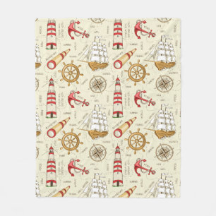 Ocean Scene Fleece Blanket