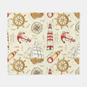 Ocean Scene Fleece Blanket