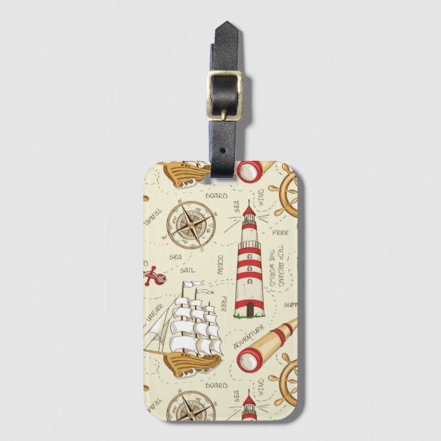 Ocean Scene Luggage Tag (Front Vertical)