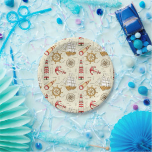 Ocean Scene Paper Plate