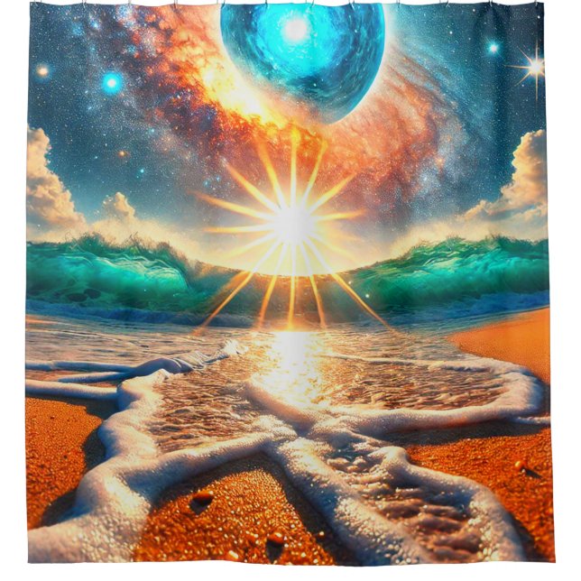 Ocean Scene Shower Curtain (Front)