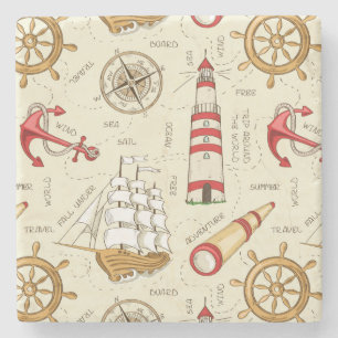 Ocean Scene Stone Coaster