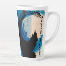 Ocean Scenes Pop on a Wave Latte Mug