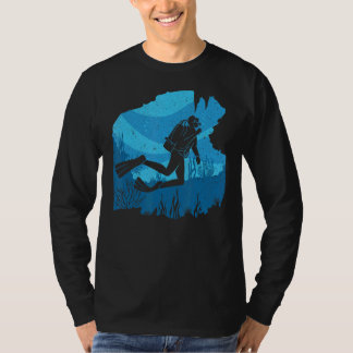 Ocean Scuba Diver Underwater Swimming Dive Diving T-Shirt