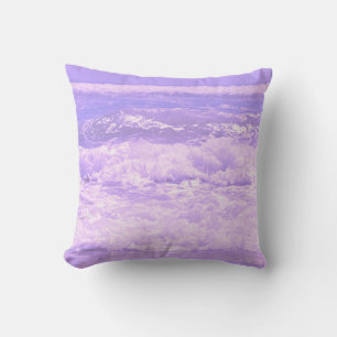 Ocean Sea Beach Purple Waves Water Cushion