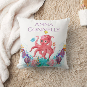 Ocean Sea Colourful Cute baby Octopus Gift Cushion