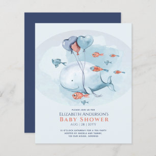 Ocean Sea Life BABY SHOWER Blue Whale