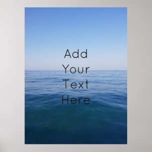 Ocean Sea Life Waves Nautical Photography Poster