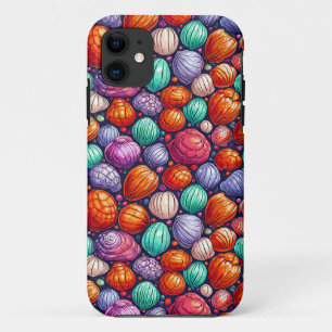 Ocean Sea Shell Colourful Beach Design Case-Mate iPhone Case