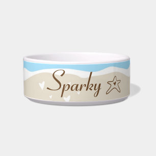 Ocean Sea Shell Water Sand Tide Pet Food Bowl