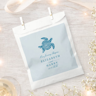 Ocean Sea Turtle, Sea Blue Beach Wedding Favour Bags