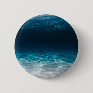 Ocean Sea Water Under the Sea 6 Cm Round Badge
