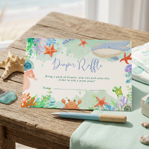 Ocean Sea you Soon Summer Baby Shower Enclosure Card
