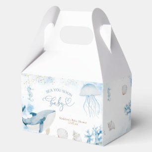 Ocean Sea You Soon Summer Baby Shower Favor Boxes