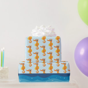 Ocean Seahorse Wrapping Paper
