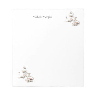 Ocean Seashells Beach Personalised Notepad