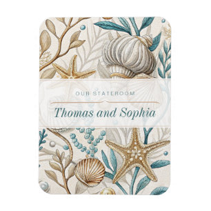 Ocean Seashells Cruise Ship Stateroom Magnet