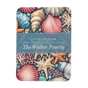Ocean Seashells Cruise Ship Stateroom Magnet
