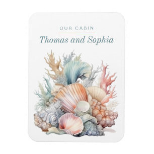 Ocean Seashells Cruise Ship Stateroom Magnet