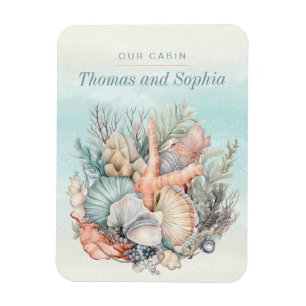 Ocean Seashells Cruise Ship Stateroom Magnet