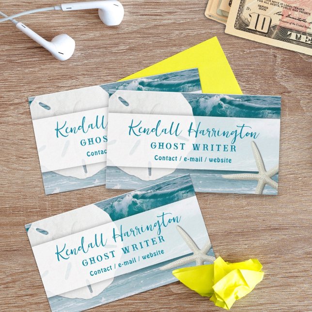 Ocean Seashells Custom Business Cards (Creator Uploaded)