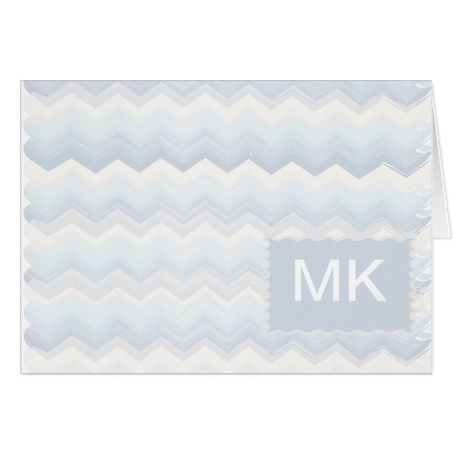 Ocean Shades Watercolor Chevron (Front Horizontal)