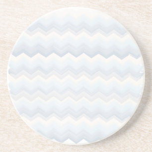 Ocean Shades Watercolor Chevron Coaster
