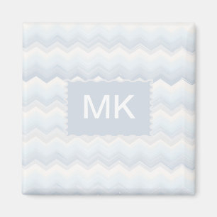 Ocean Shades Watercolor Chevron Magnet