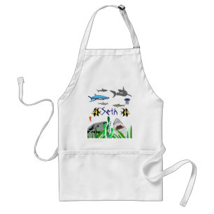 Ocean Shark (custom name) Apron