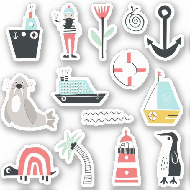 Ocean side cartoon theme x14 (Front)