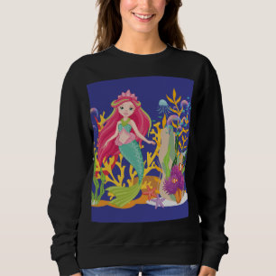 Ocean Siren: Long Red Hair Sweatshirt