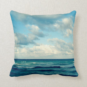 Ocean, Sky & Clouds Pillow