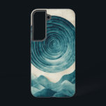 Ocean Spiral Vortex Phone Case<br><div class="desc">A mesmerising spiral of ocean waves draws the eye into its swirling depths—ideal for fans of water,  movement,  and moody blue tones.</div>