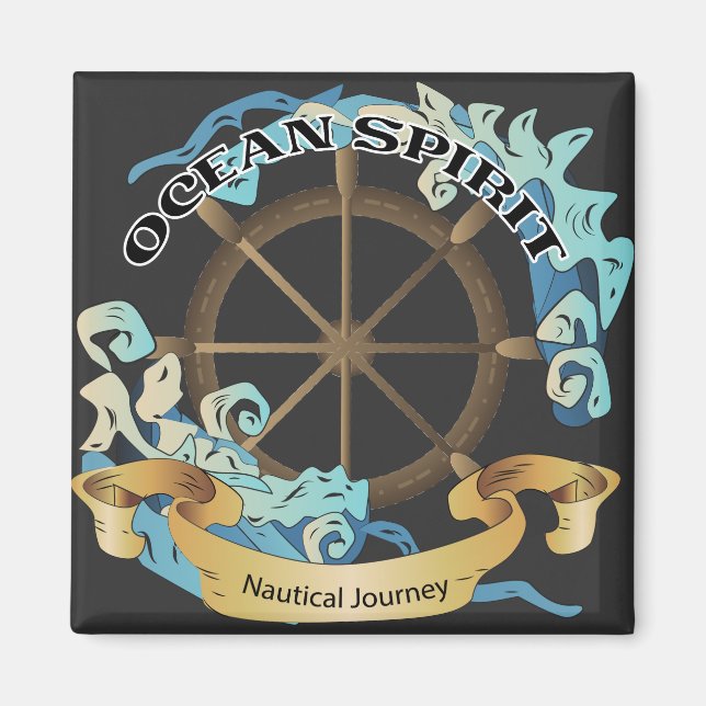 Ocean Spirit Nautical Journey Theme Magnet (Front)