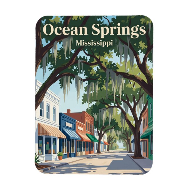 Ocean Springs Mississippi Magnet (Vertical)