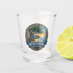 Ocean Springs Mississippi Shot Glass