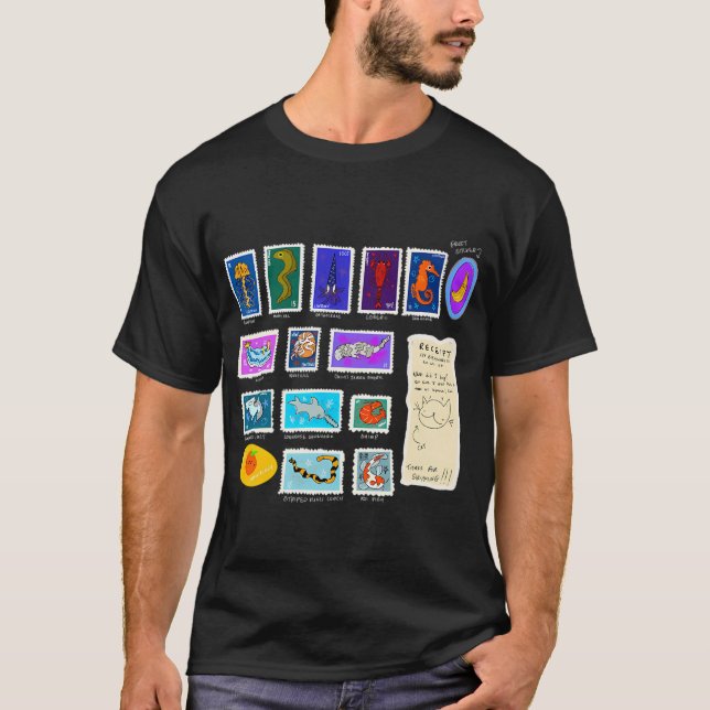 Ocean Stamps T-Shirt (Front)