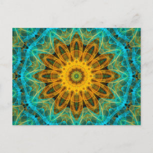Ocean Star Mandala Postcard