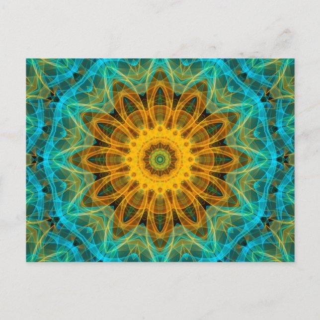 Ocean Star Mandala Postcard (Front)