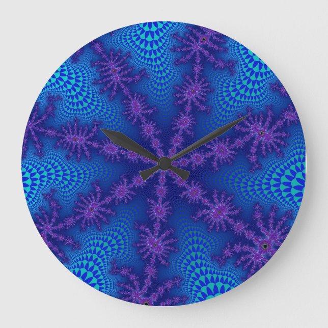 Ocean Starburst Large Clock (Front)