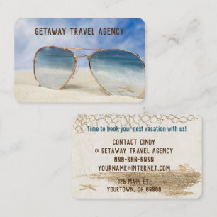 Ocean Starfish In Sunglasses Business Card