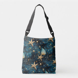 Ocean Starfish Pattern Cross-body Bag